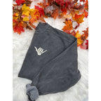 Skeleton Hand Embroidered Sweatshirt – Spooky Minimalist Crewneck