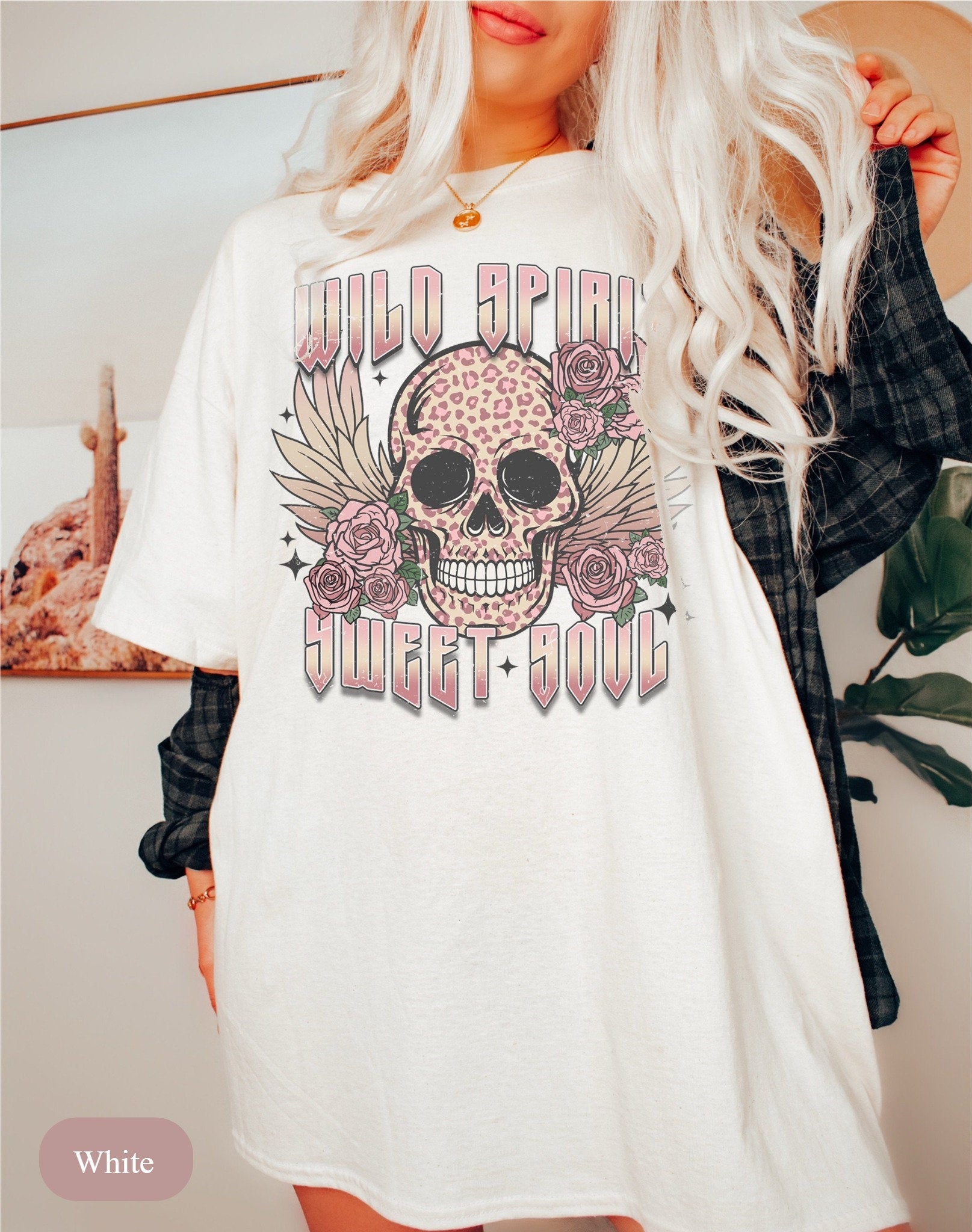 Comfort Colors Boho Wild Skull Graphic Tee