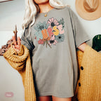 Floral Boho Nurse Shirt -