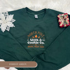 North Pole Milk & Cookie Co. Embroidered Sweatshirt – Festive & Cozy