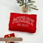 Merry and Bright Embroidered Sweatshirt – Festive & Cheerful