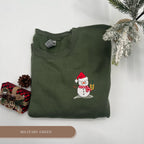 Embroidered Snowman Sweatshirt