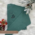 Embroidered Nurse Sweatshirt – Stethoscope with Christmas Lights