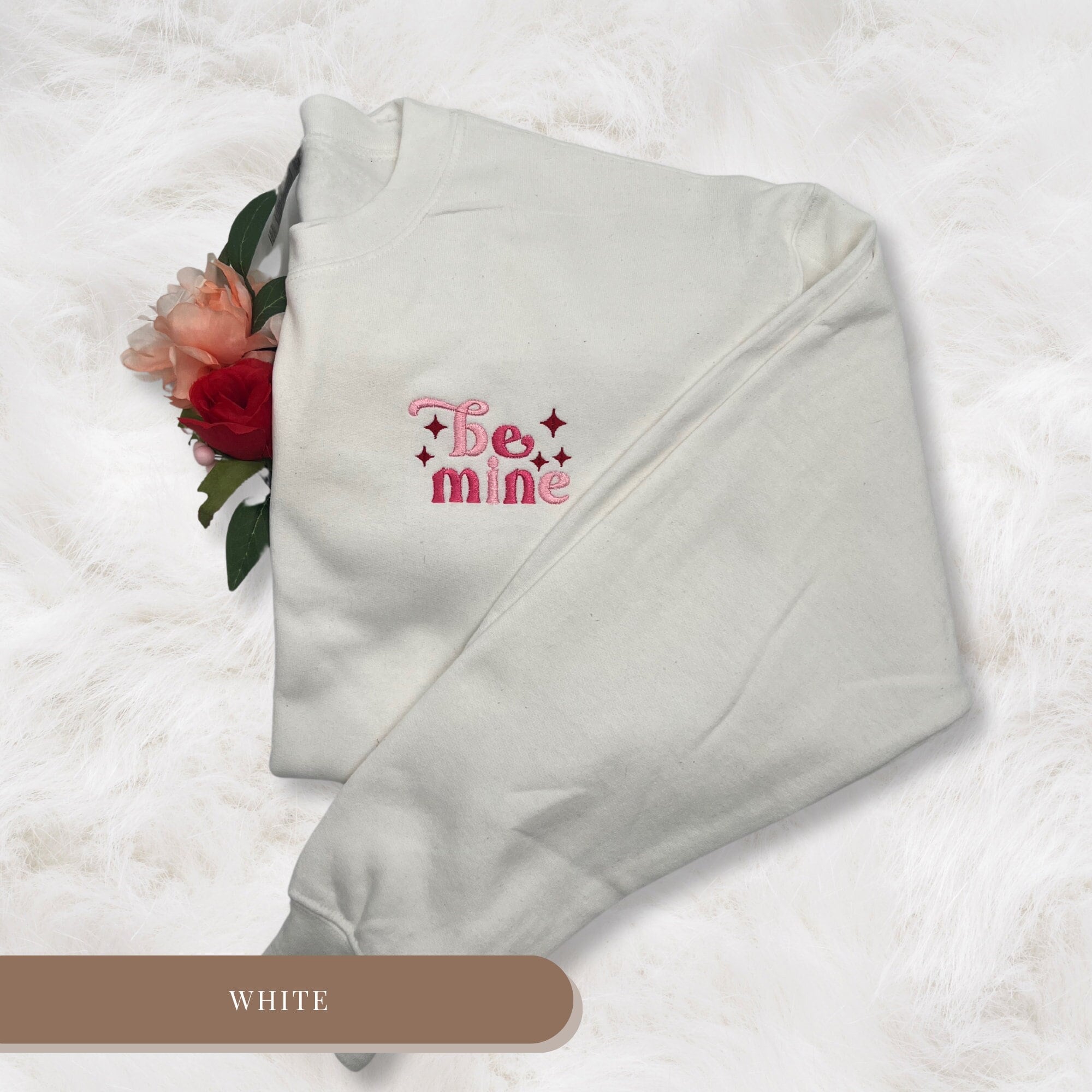 Be Mine Embroidered Sweatshirt – Valentine's Day Sweatshirt
