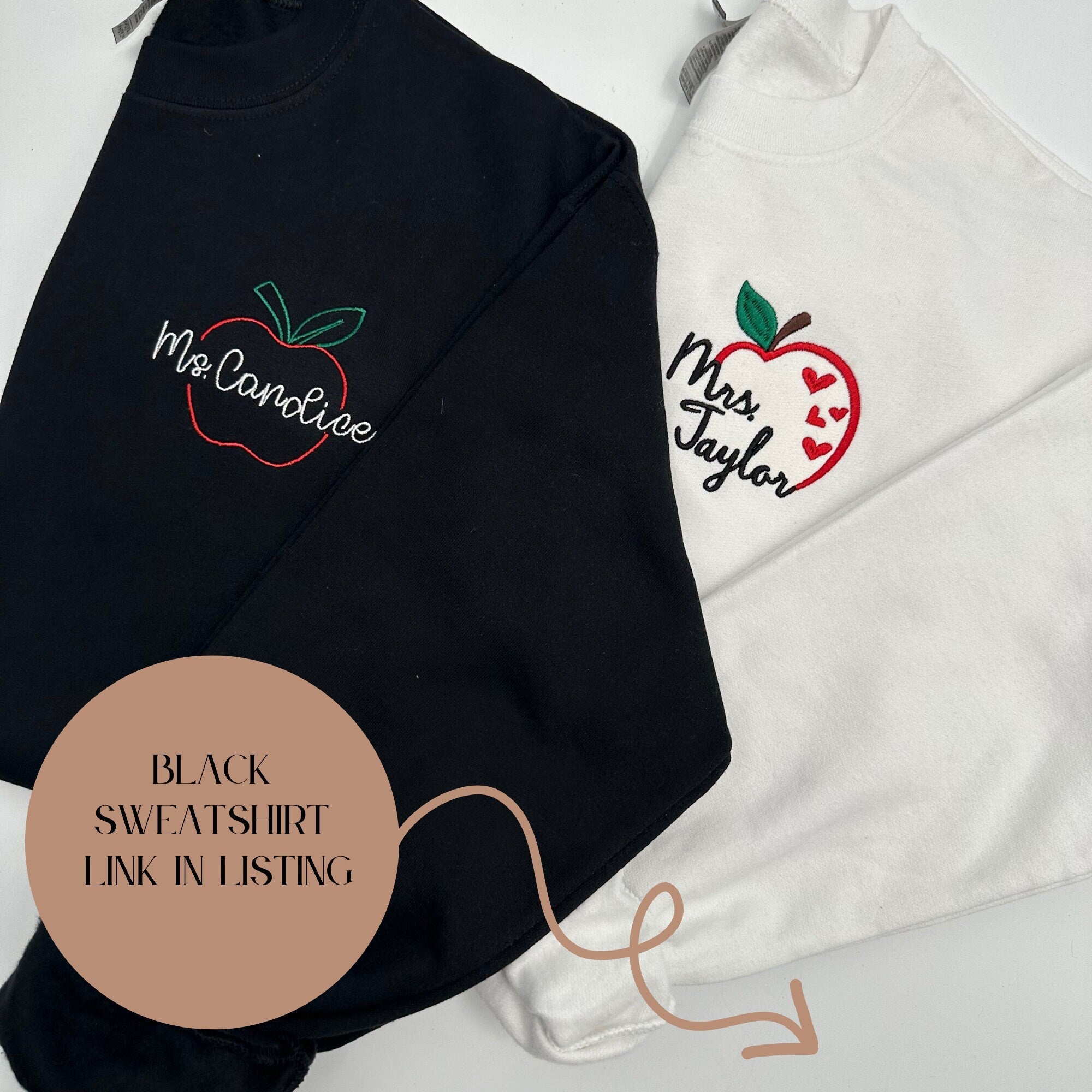 Custom Apple Teacher Sweatshirt – Personalized Sweatshirt