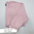 Personalized Coquette Initial Bow Embroidered Sweatshirt – Elegant Minimalist Crewneck