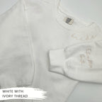 Personalized Bride Embroidered Sweatshirt – Custom Wedding Crewneck