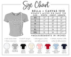 the size chart for a women&#39;s t - shirt