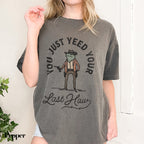 a woman wearing a t - shirt that says, you just need your last claw