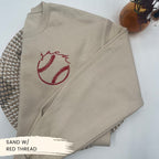 Personalized Baseball Embroidered Sweatshirt – Custom Name Design