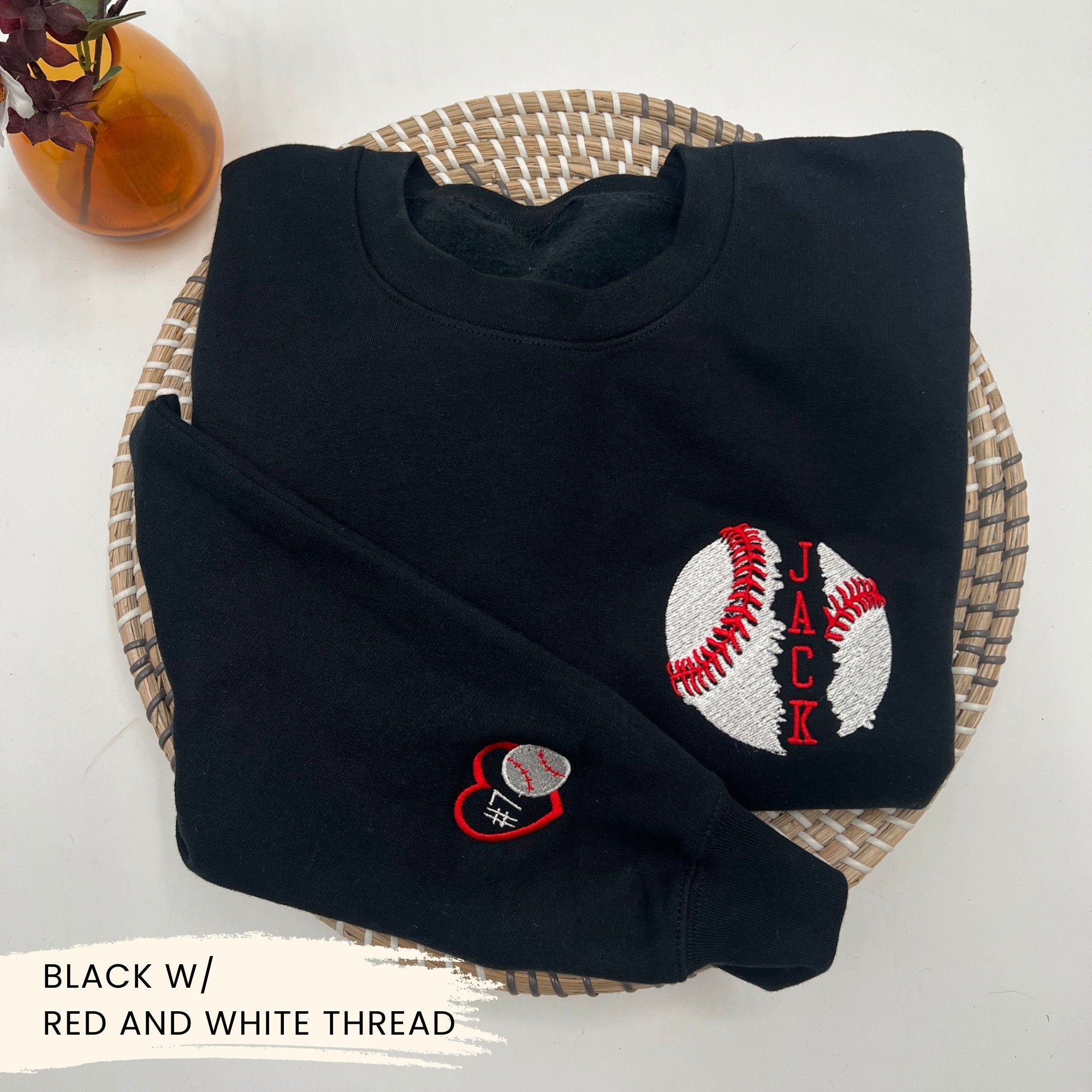 Personalized Baseball Sweatshirt – Custom Embroidered Design