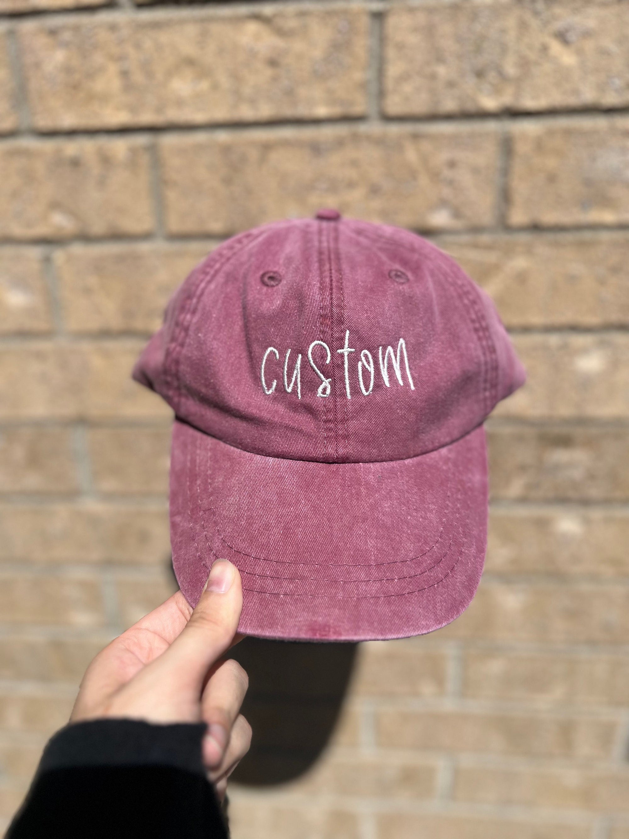 Personalized Baseball Cap  Custom Dad Hat