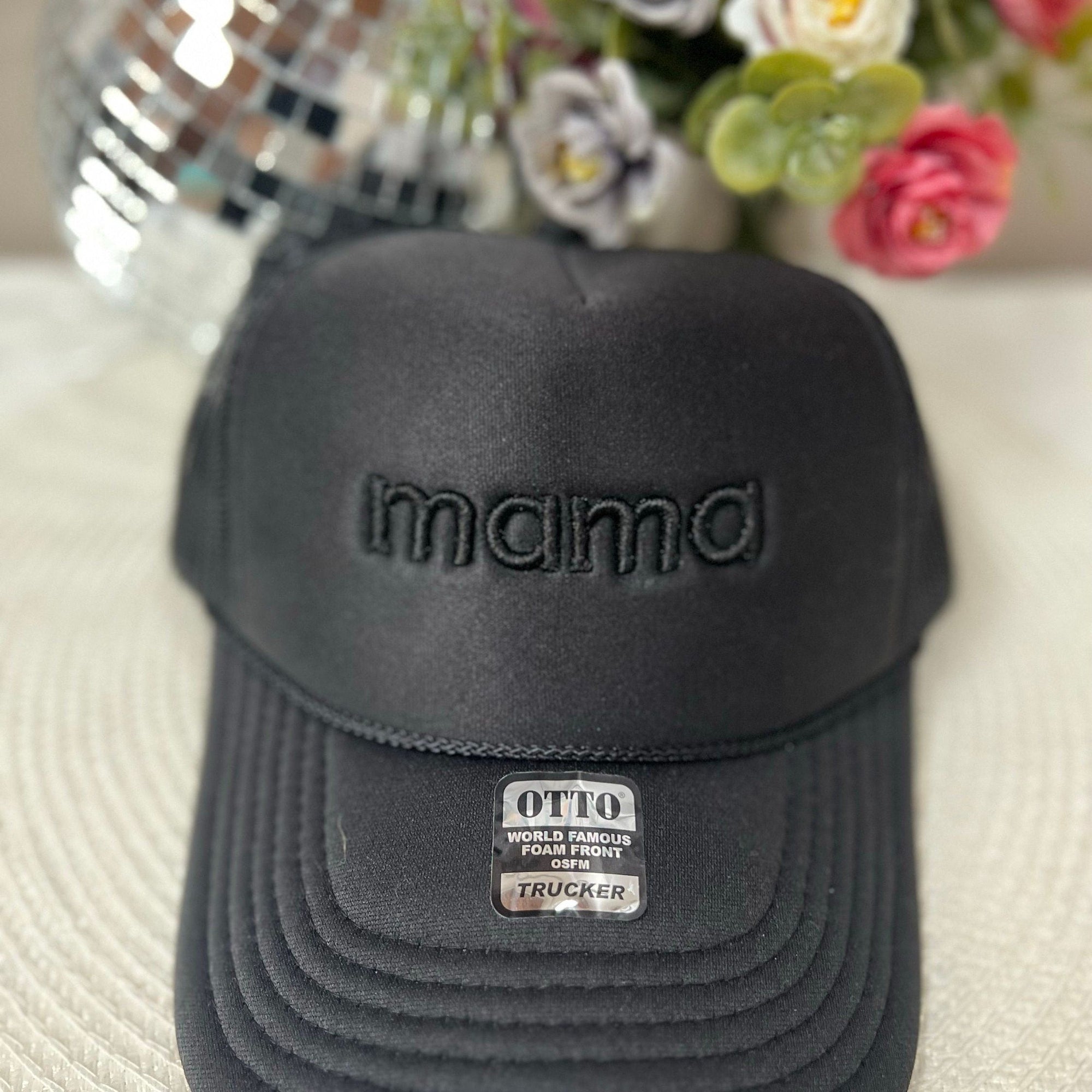 Embroidered Mama Trucker Hat