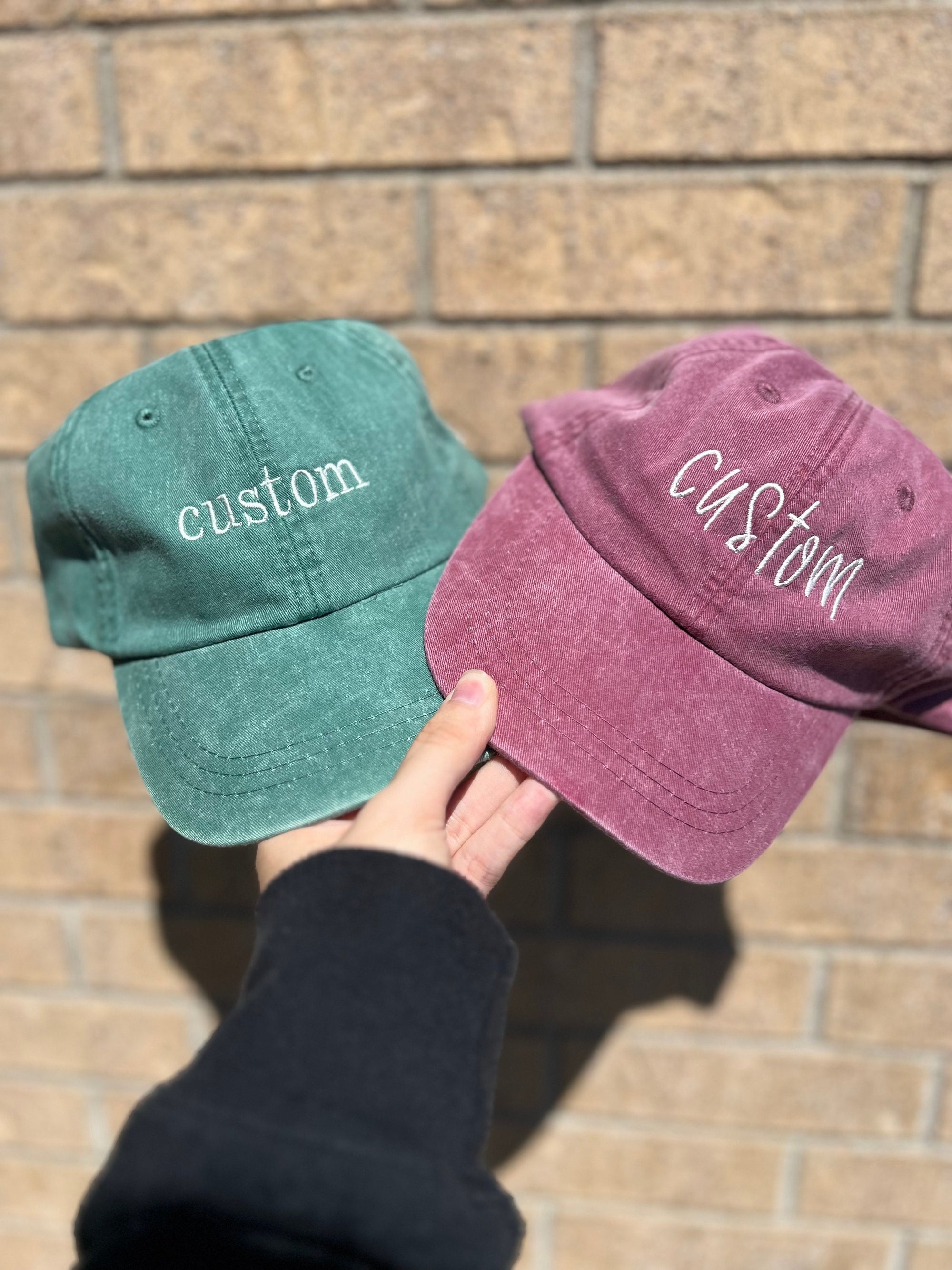 Custom Embroidered Dad Cap - Personalized Baseball Hat