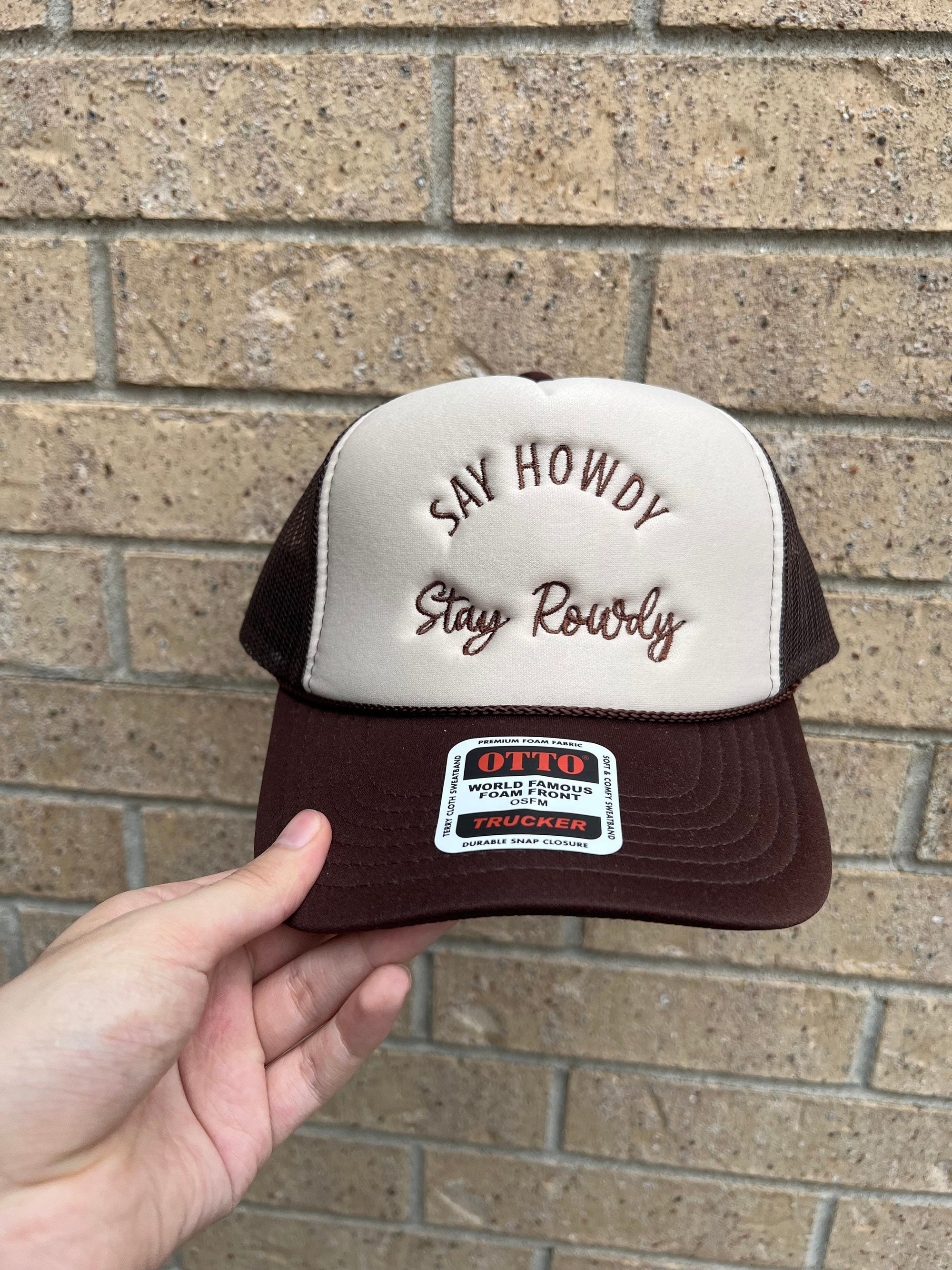 Say Howdy Stay Rowdy Trucker Hat
