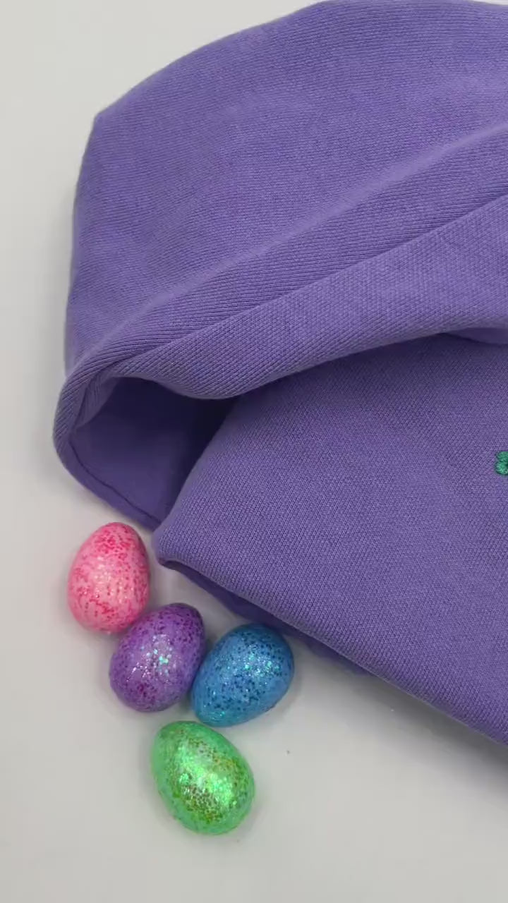 Dino Nugget Bunny Parade Embroidered Sweatshirt – Funny Easter Nugget Crewneck