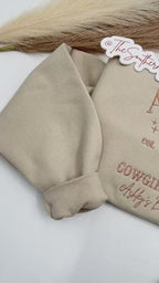 Custom Cowgirl’s Club Sweatshirt – Personalized Western Crewneck