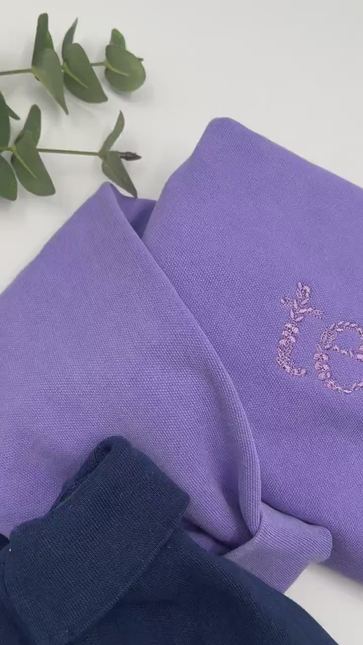 Floral Teacher Embroidered Sweatshirt – Cozy Educator Crewneck