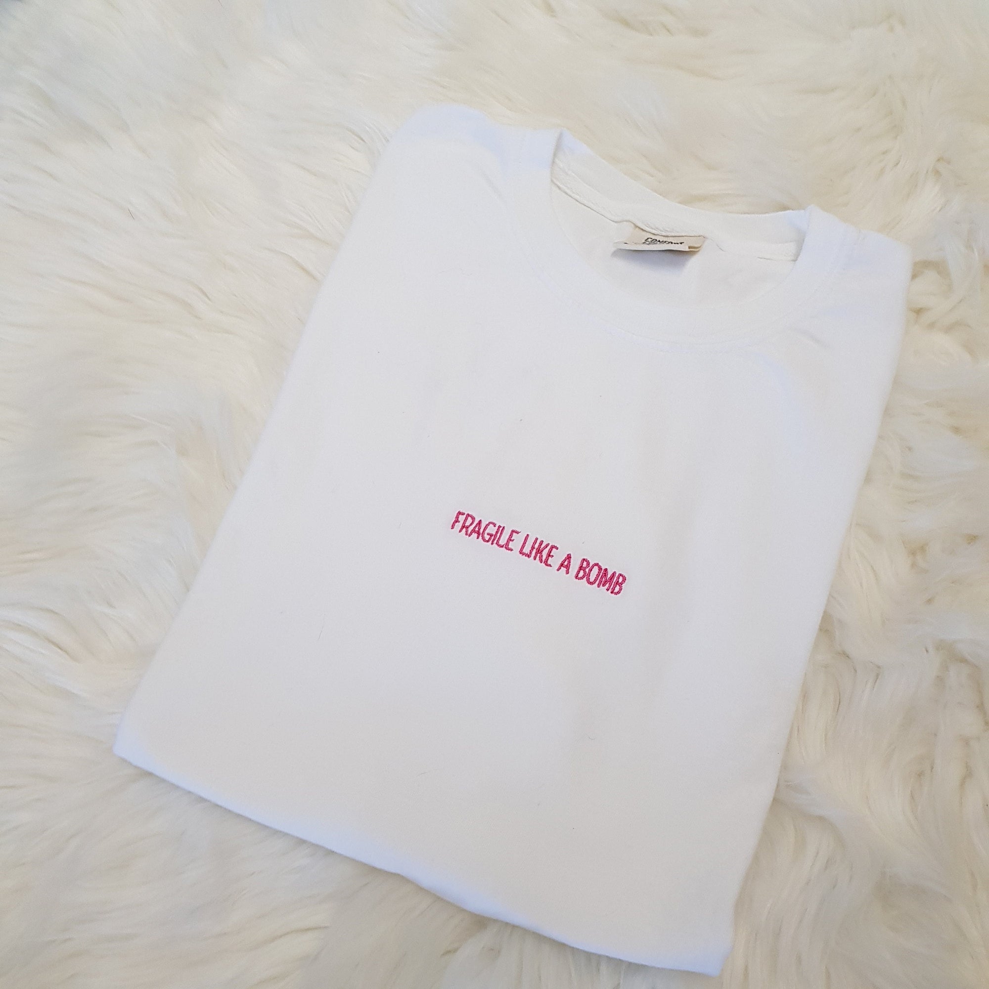 Embroidered  Fragile Like a Bomb Ruth Bader Ginsburg Shirt