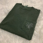Embroidered Monstera Pocket Shirt