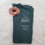 Embroidered Wildflowers Pocket Shirt