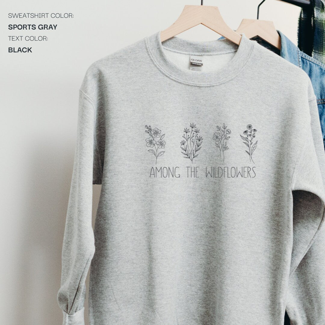 Embroidered Wildflowers Sweatshirt