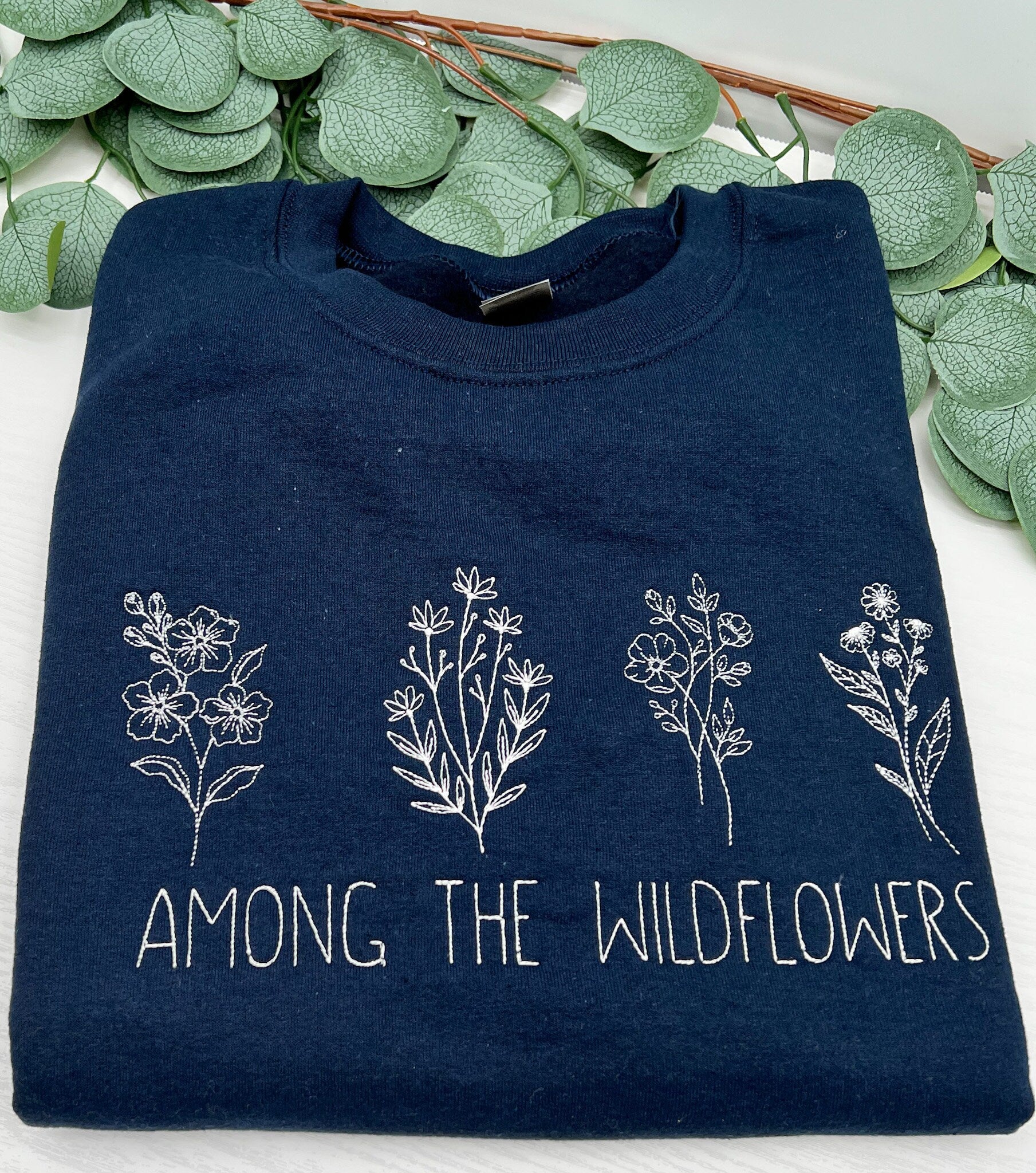 Embroidered Wildflowers Sweatshirt