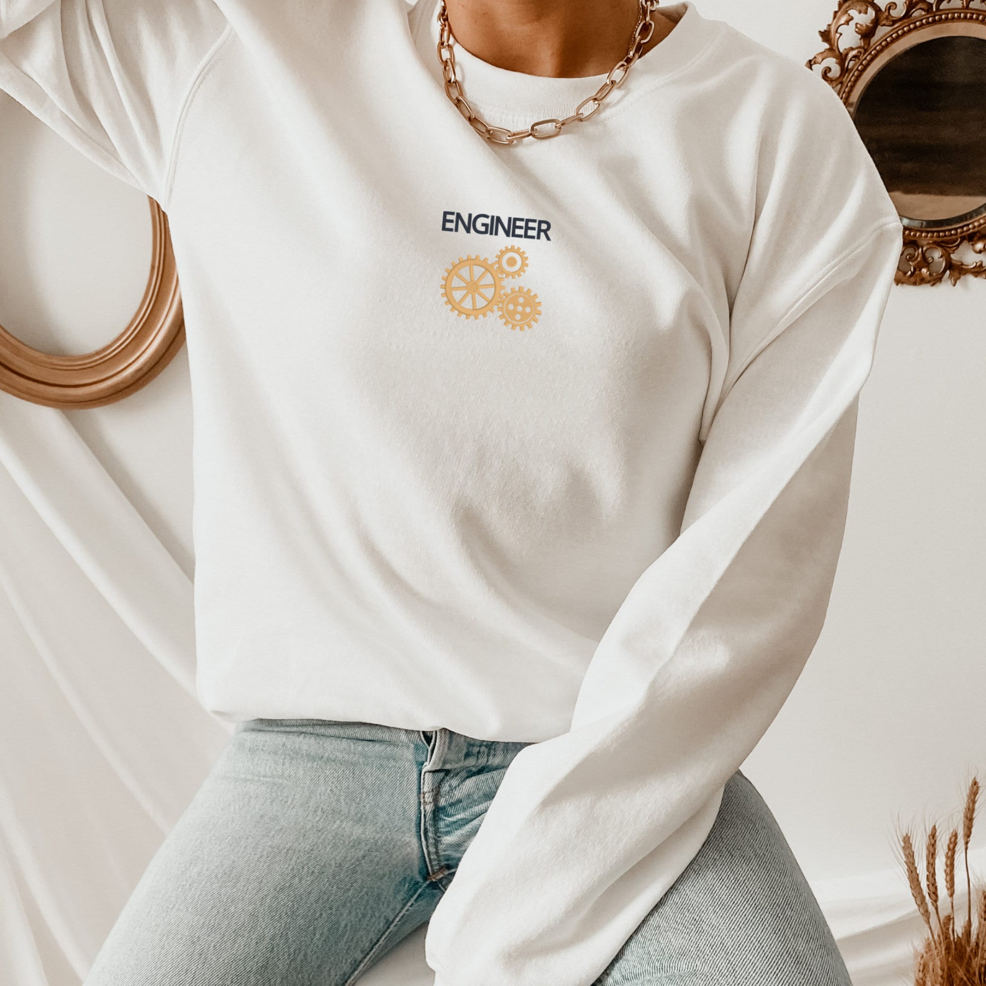 Embroidered Engineer Sweatshirt