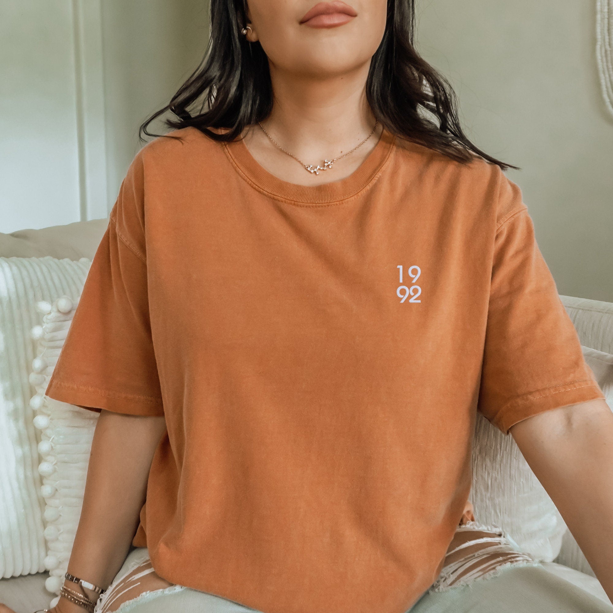 Embroidered Personalized Birth Year Shirt