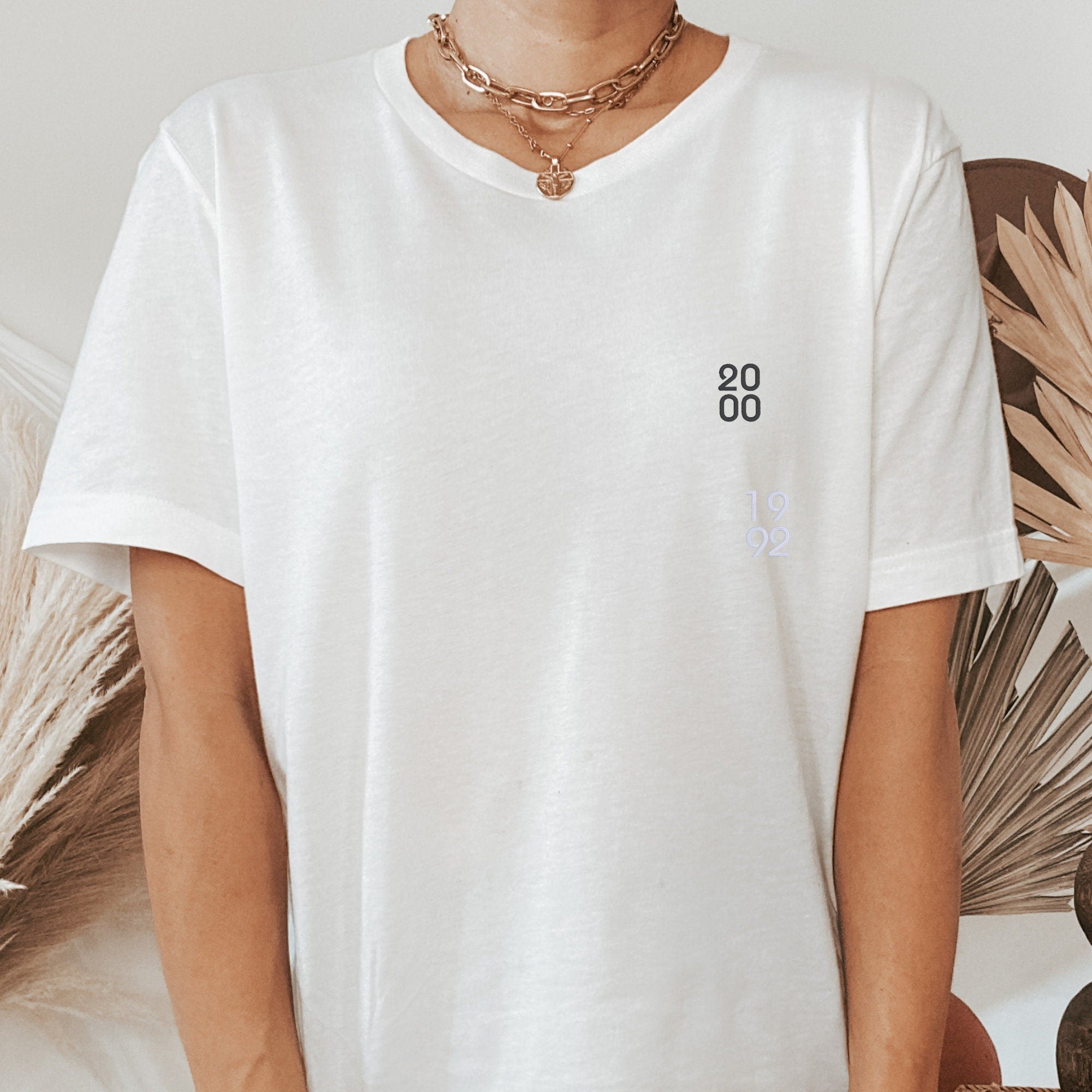 Embroidered Personalized Birth Year Shirt