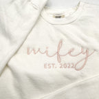 Embroidered Personalised Bridal Est Sweatshirt