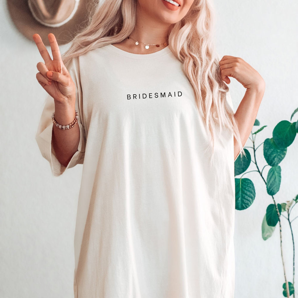 bridesmaid t shirt dress