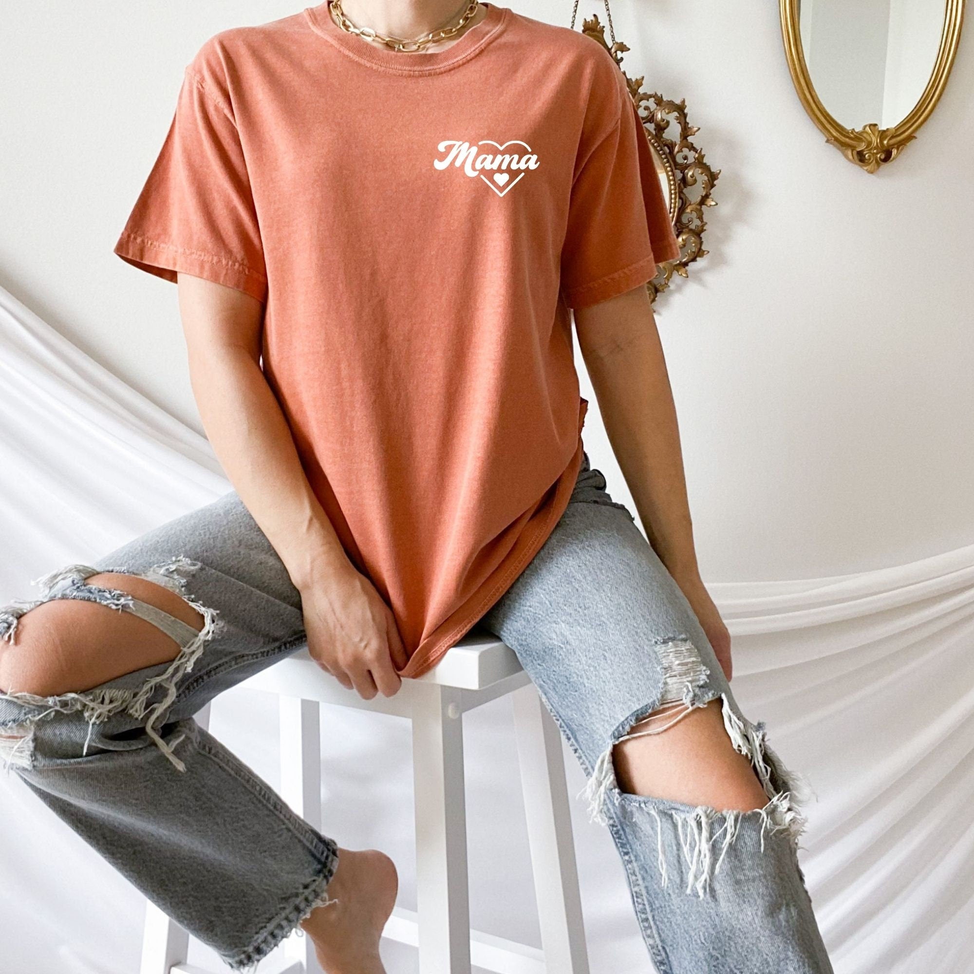 Mama Pocket Heart Shirt