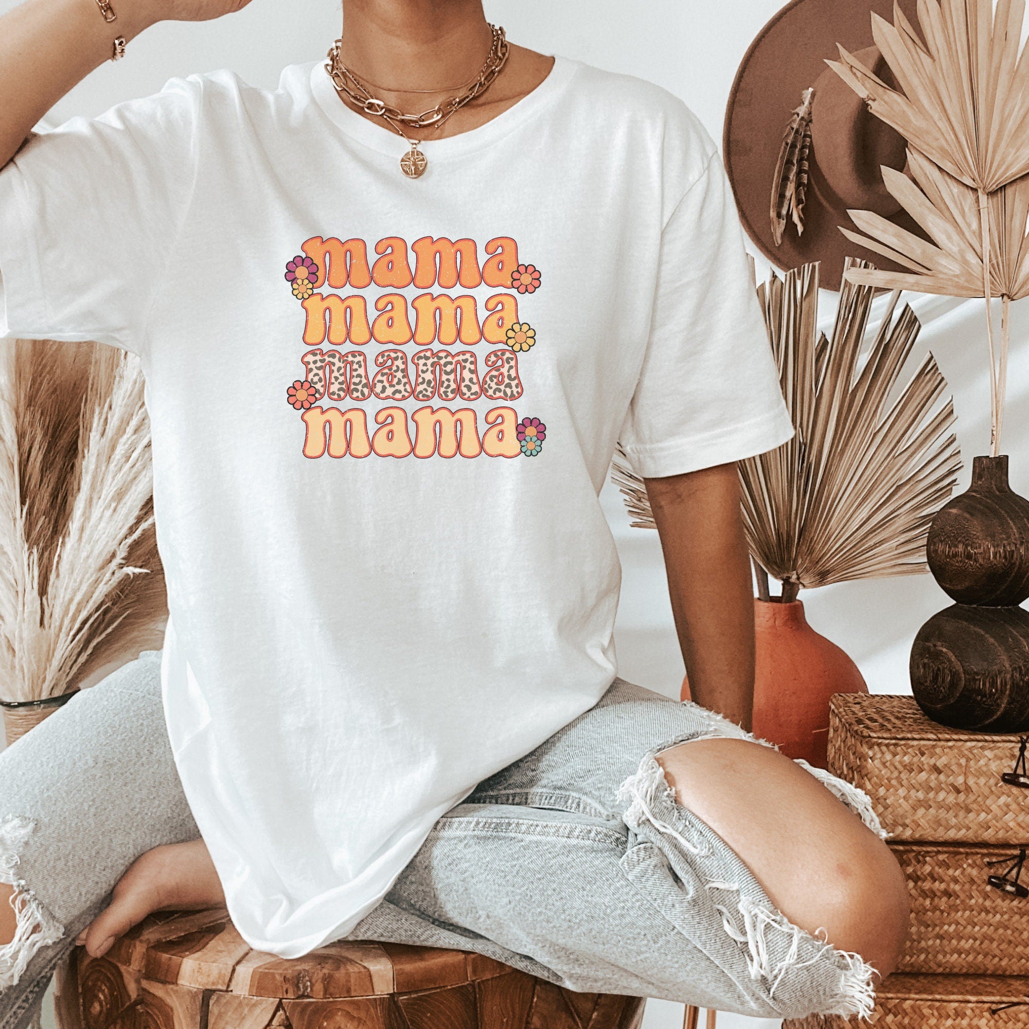 Retro Boho Mama Shirt