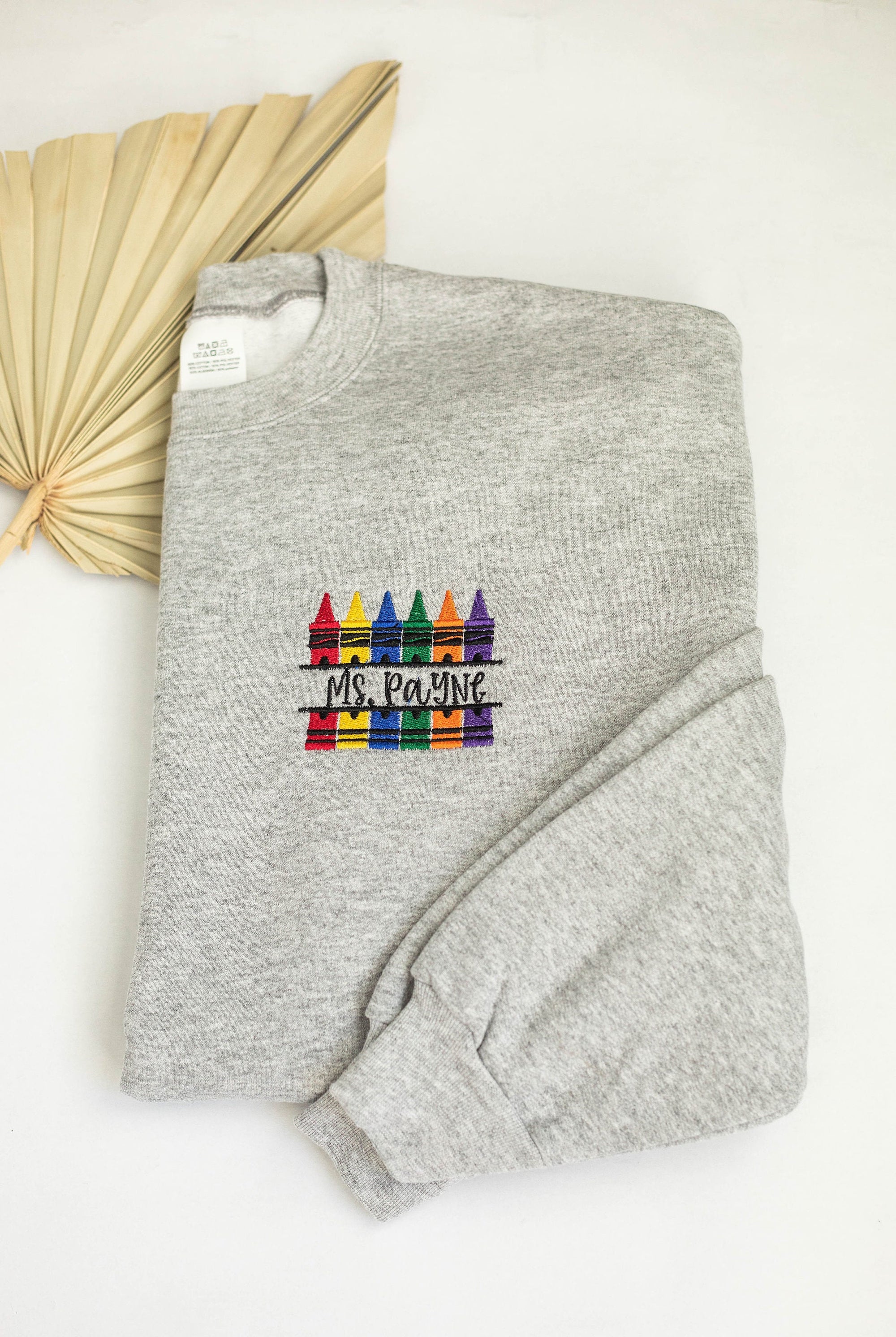 Embroidered Custom Teacher Sweatshirt