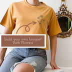 Embroidered Custom Bouquet Birth Flower