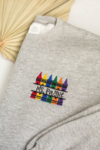 Embroidered Custom Teacher Sweatshirt