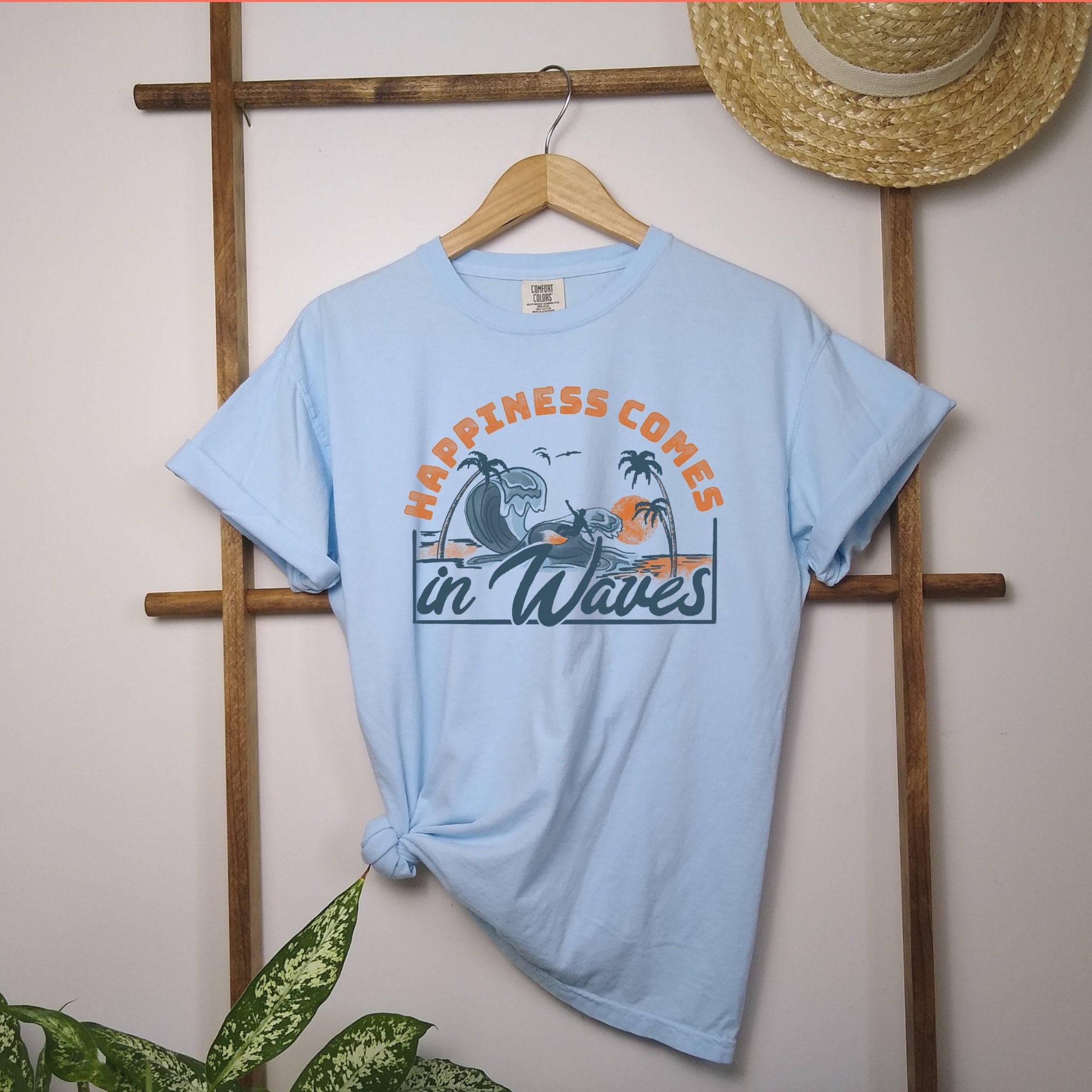 Happiness Comes in Waves Shirt