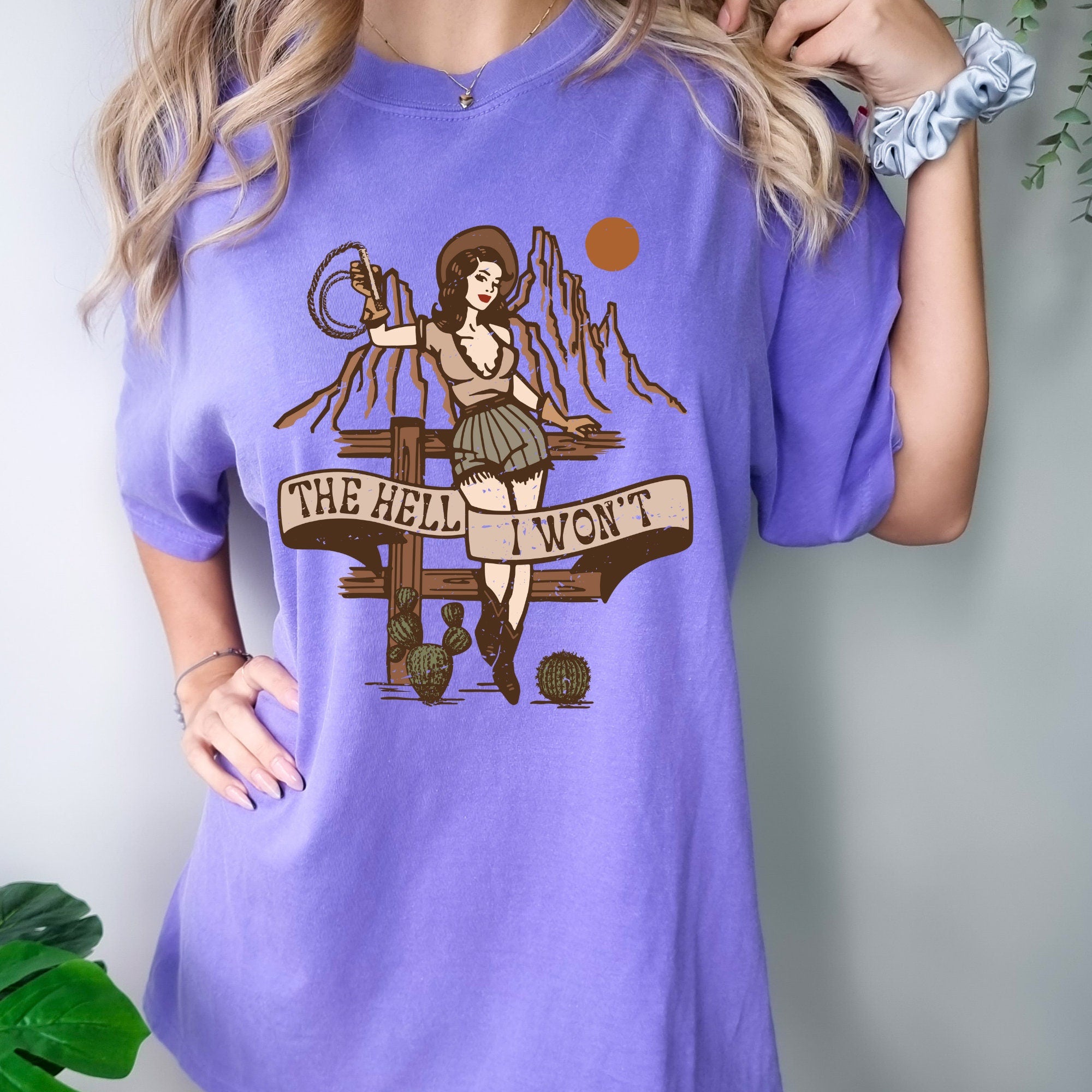 The Hell I Won't Western Shirt