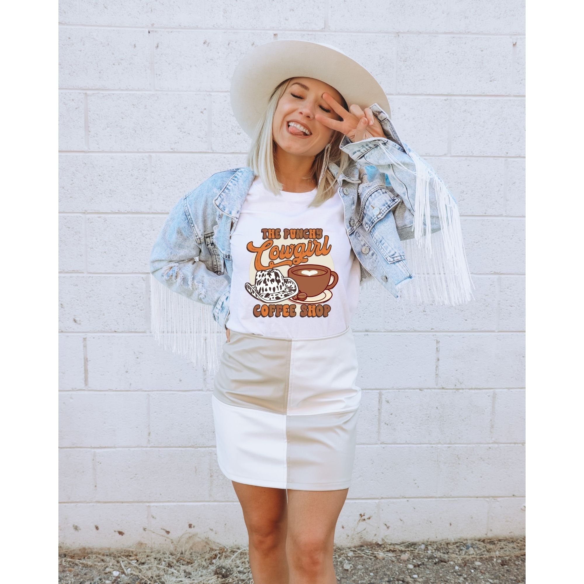Punchy Cowgirl Coffee Shop Shirt