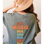 Retro God Is Within Her She Will Not Fail Psalm 46:5 Shirt