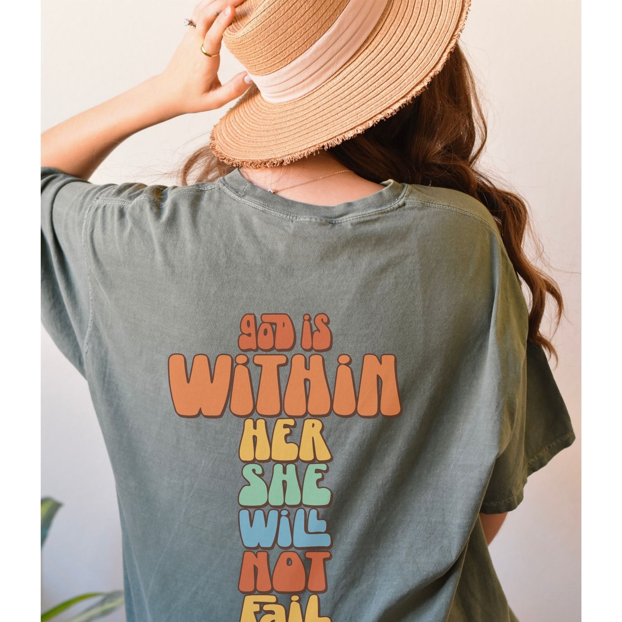 Retro God Is Within Her She Will Not Fail Psalm 46:5 Shirt