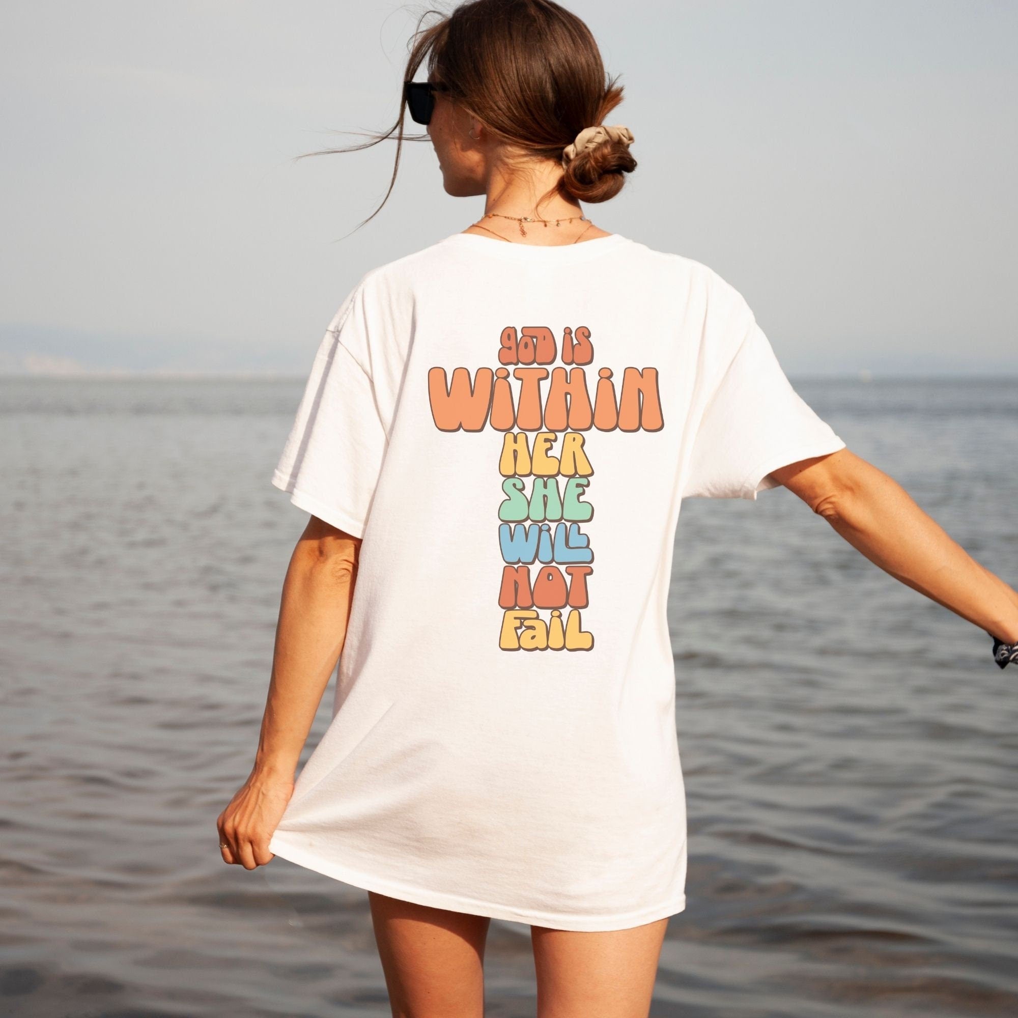 Retro God Is Within Her She Will Not Fail Psalm 46:5 Shirt