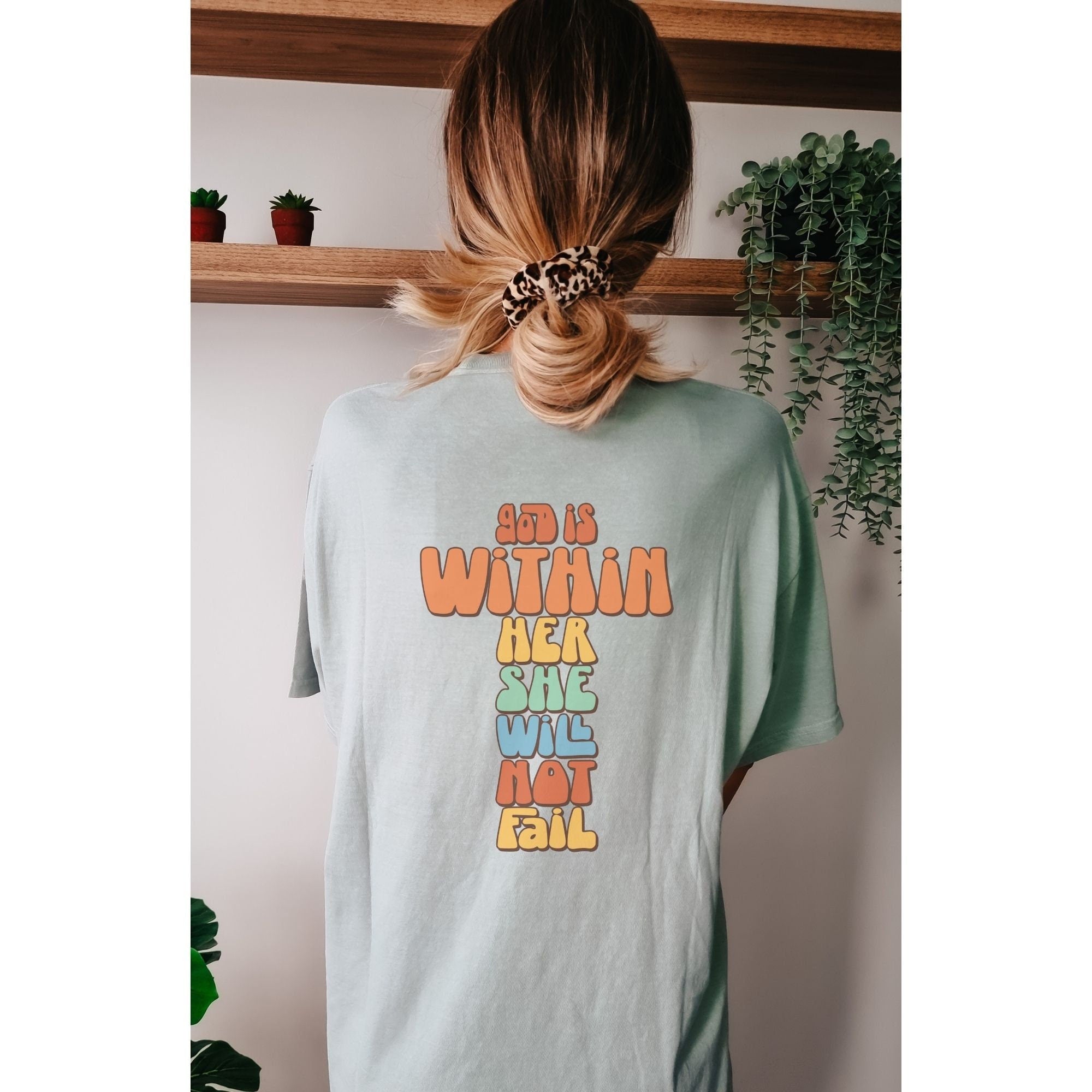 Retro God Is Within Her She Will Not Fail Psalm 46:5 Shirt