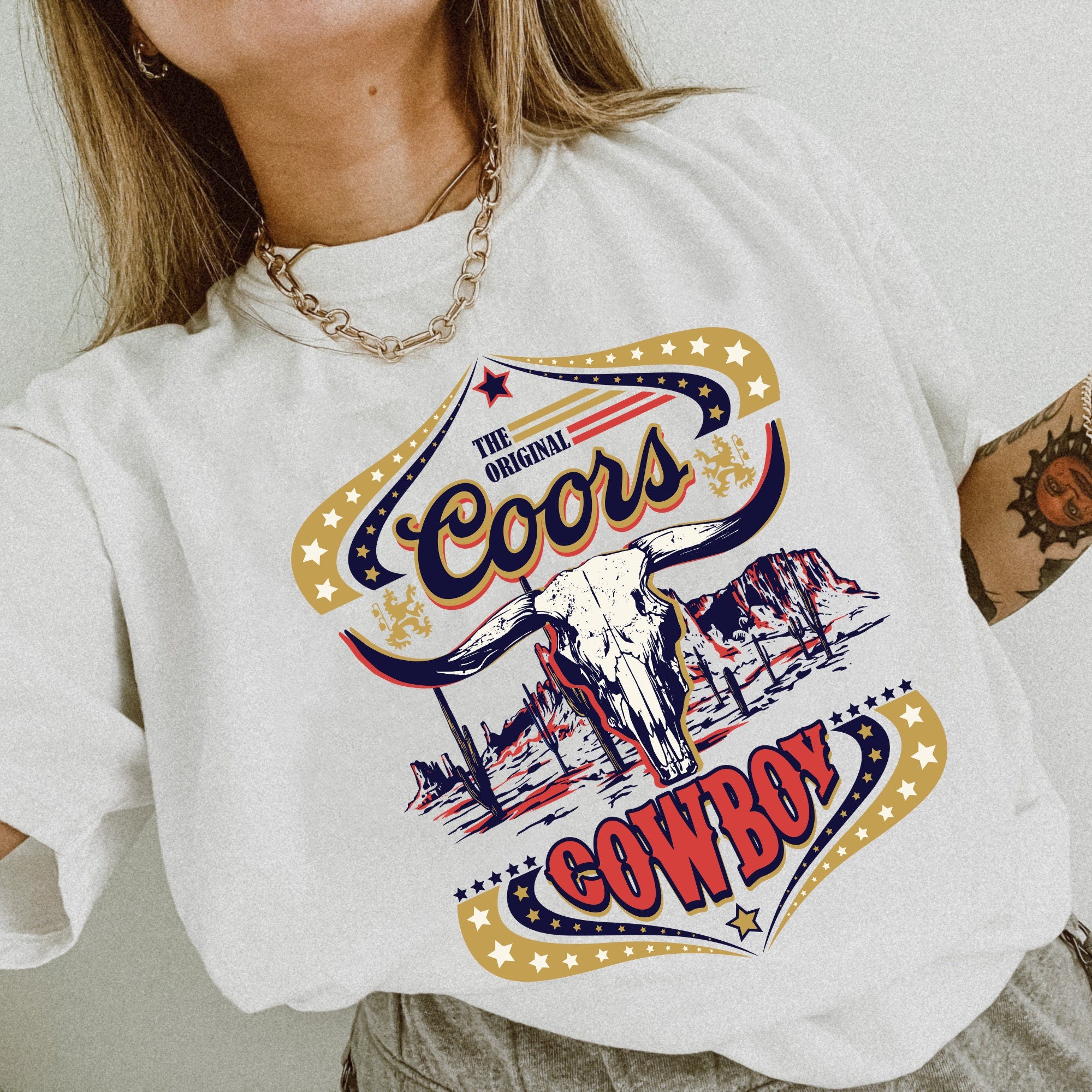 Original Coors Cowgirl Rodeo T-Shirt