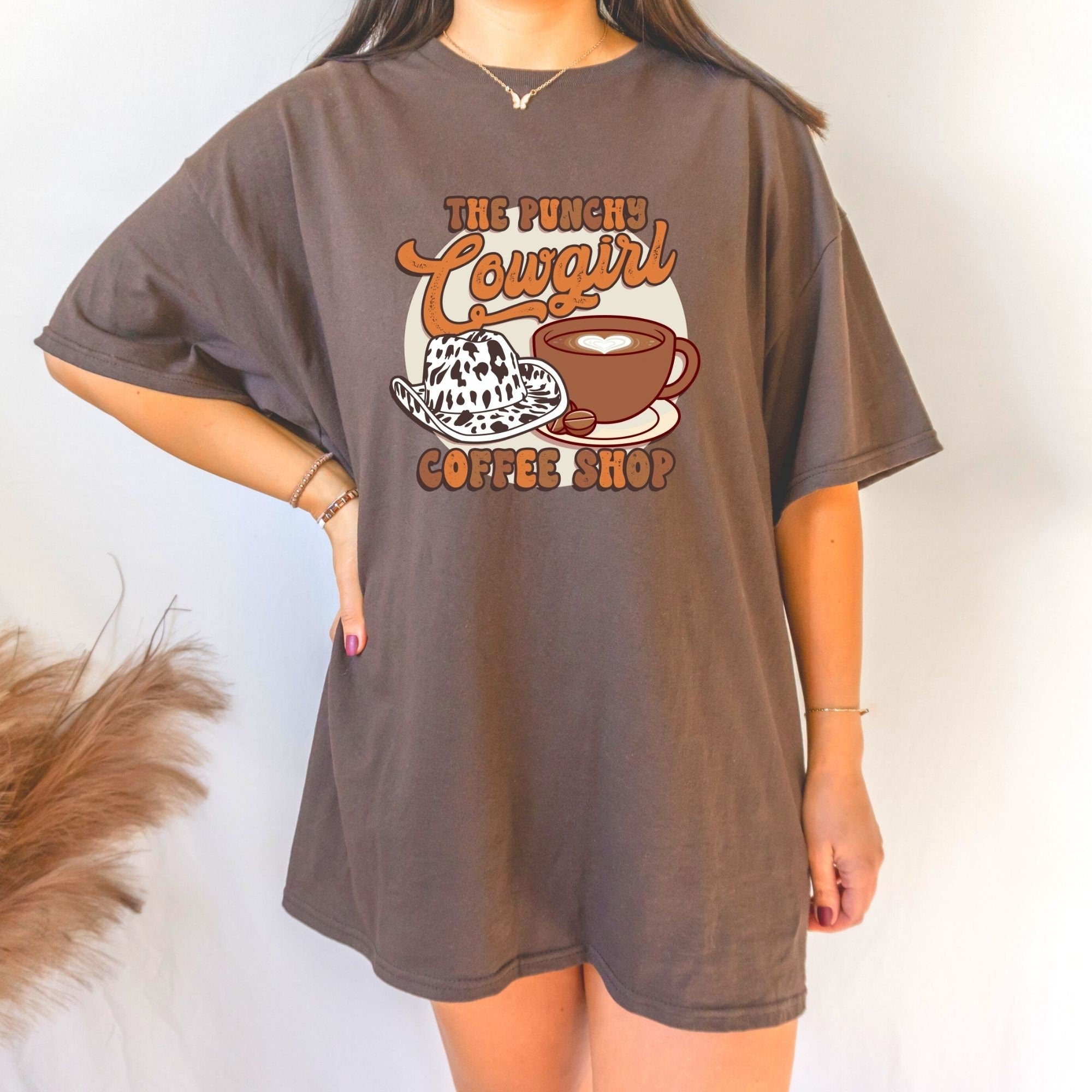 Punchy Cowgirl Coffee Shop Shirt