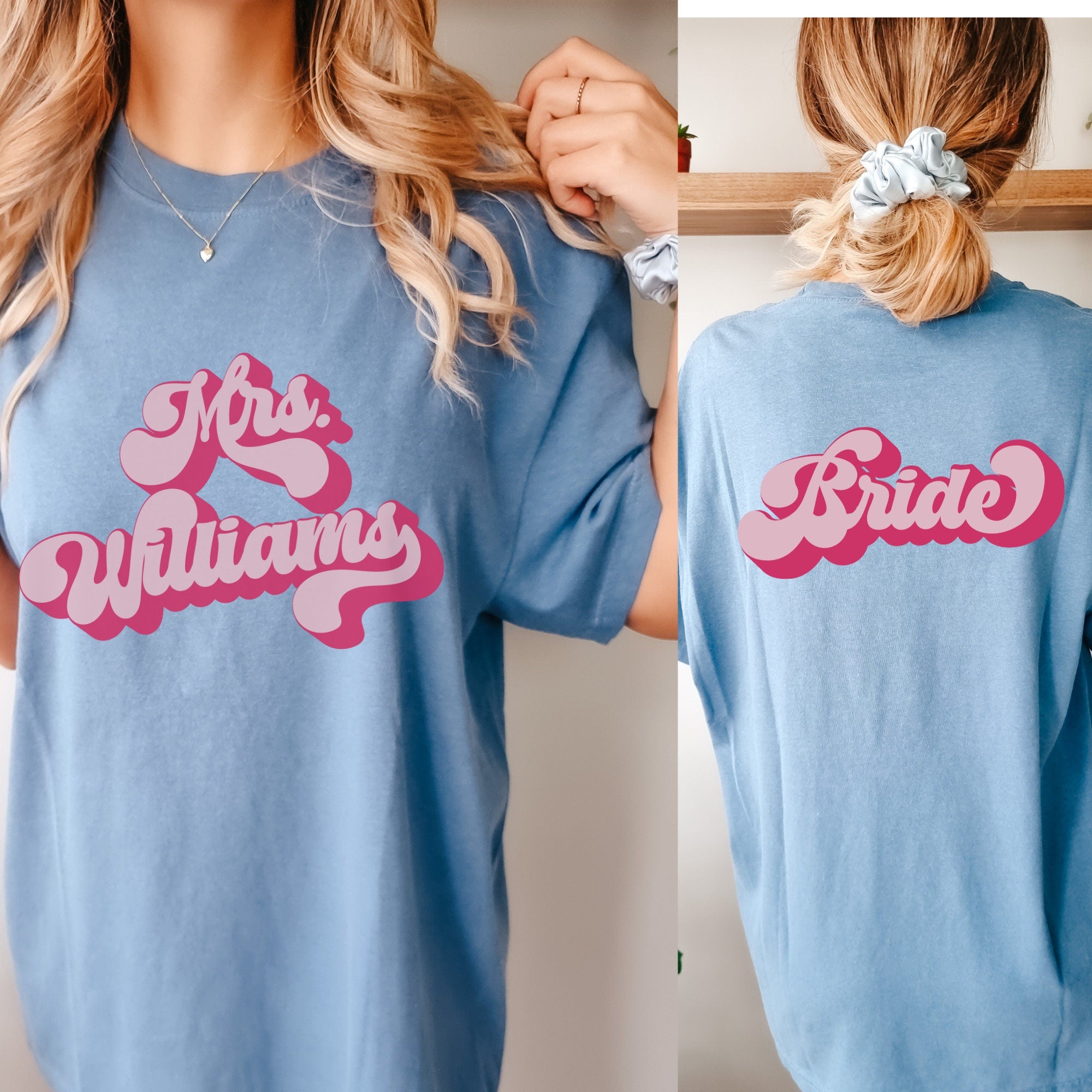 Retro Custom Mrs. Bride T-Shirt