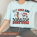 Hot Dogs and Home Runs Tee Ballpark Shirt
