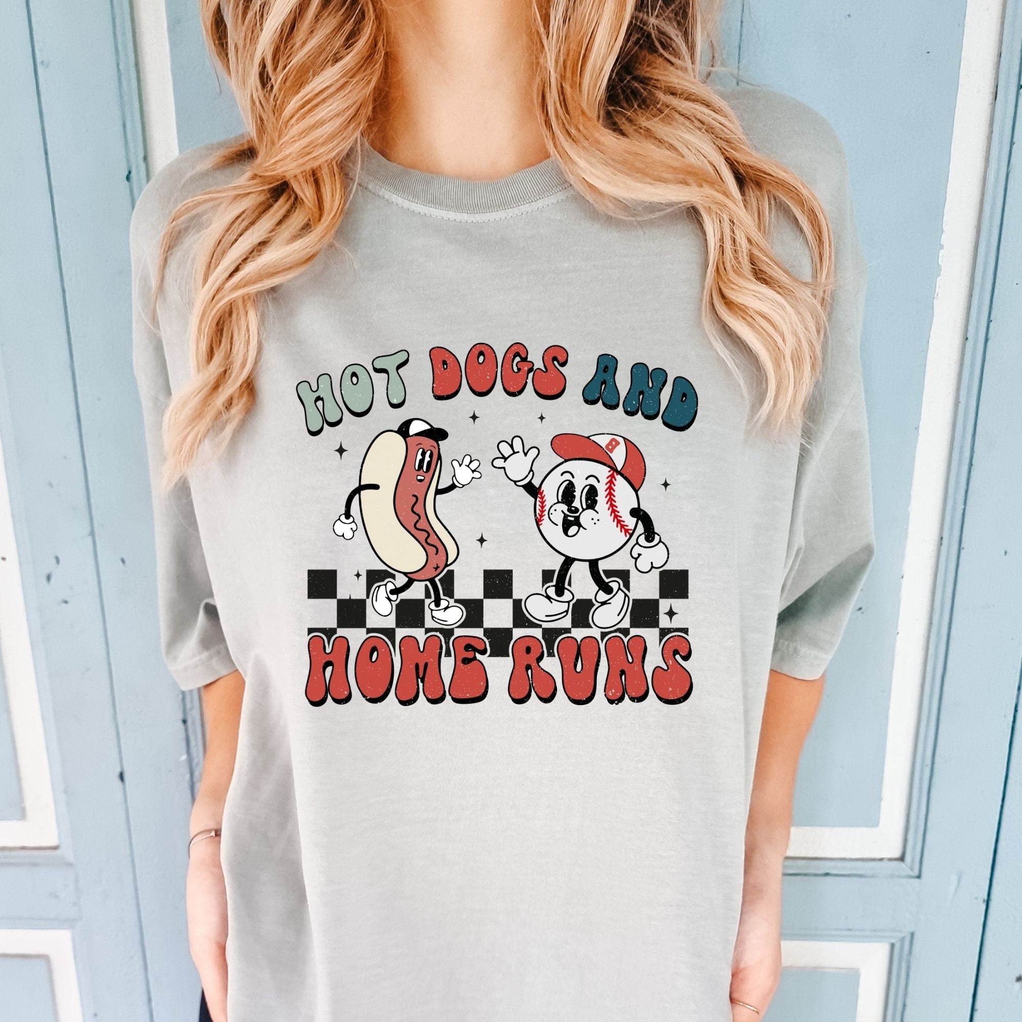 Hot Dogs and Home Runs Tee Ballpark Shirt