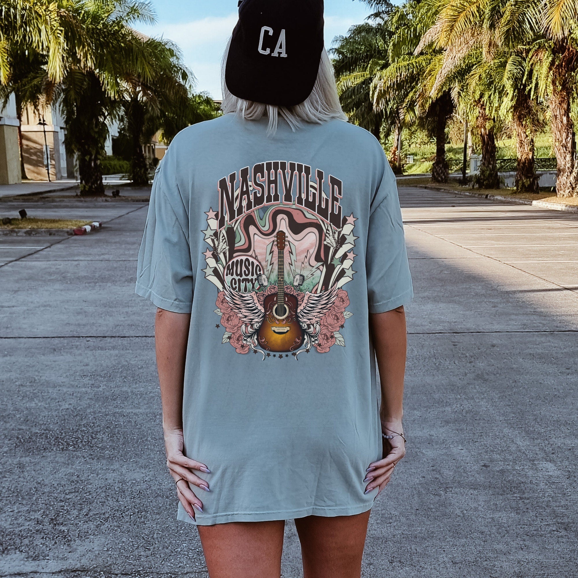 Nashville Back Print Shirt